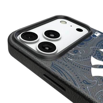 New York Yankees Paisley MagSafe Compatible Phone Case for Apple iPhone