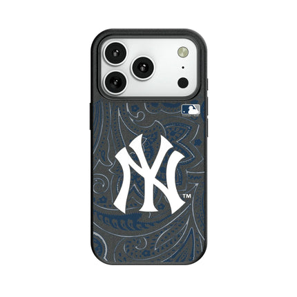 New York Yankees Paisley MagSafe Compatible Phone Case for Apple iPhone