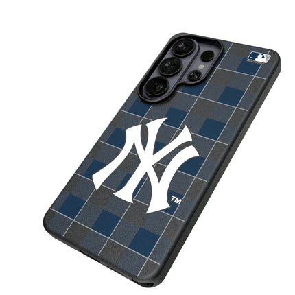 New York Yankees Plaid MagSafe Compatible Phone Case for Samsung Galaxy
