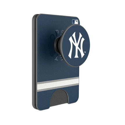 New York Yankees Stripe PopSockets MagSafe-Compatible PopWallet+