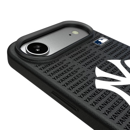 New York Yankees Text Backdrop MagSafe Compatible Phone Case for Apple iPhone