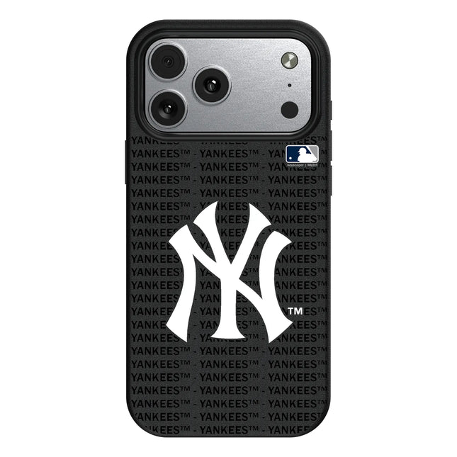 New York Yankees Text Backdrop MagSafe Compatible Phone Case for Apple iPhone