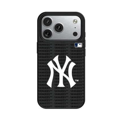 New York Yankees Text Backdrop MagSafe Compatible Phone Case for Apple iPhone
