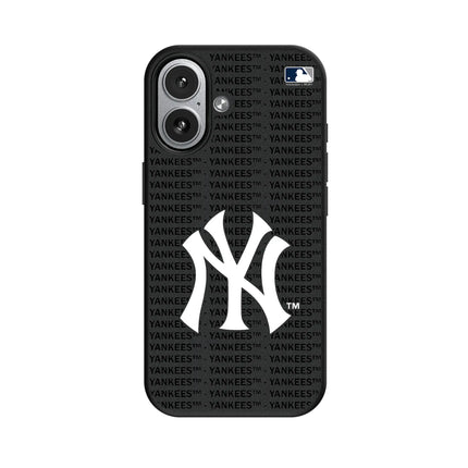 New York Yankees Text Backdrop MagSafe Compatible Phone Case for Apple iPhone