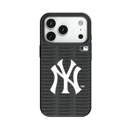 New York Yankees Text Backdrop MagSafe Compatible Phone Case for Apple iPhone