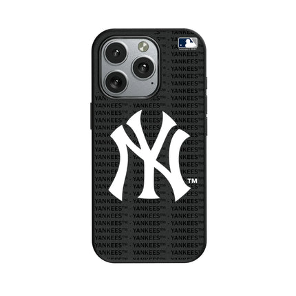 New York Yankees Text Backdrop MagSafe Compatible Phone Case for Apple iPhone