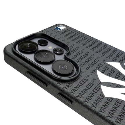 New York Yankees Text Backdrop MagSafe Compatible Phone Case for Samsung Galaxy