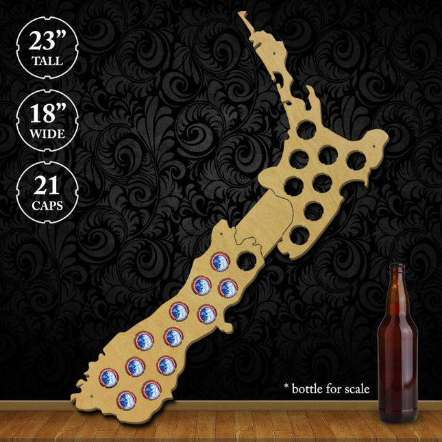 New Zealand Beer Cap Map