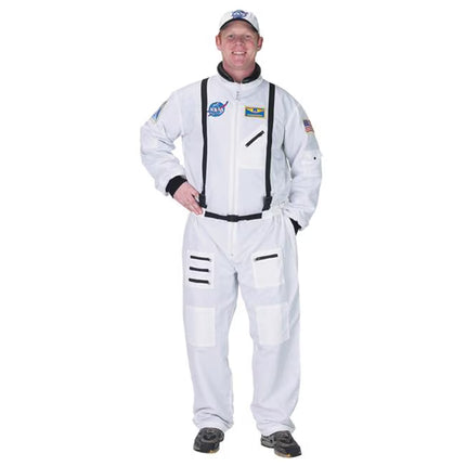 Adult Astronaut Suit - White with Embroidered Cap