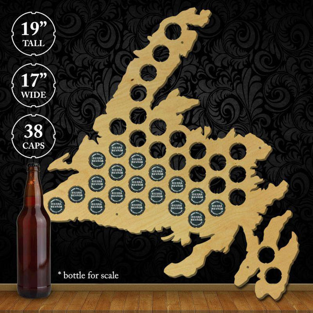 Newfoundland Beer Cap Map