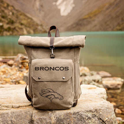 Denver Broncos - Carmel Roll Top Picnic Backpack Cooler