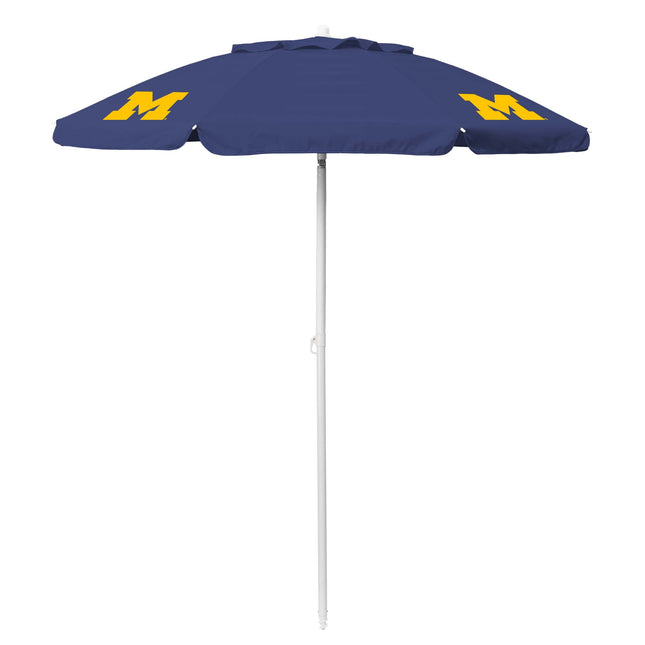 Michigan Wolverines - 5.5 Ft. Portable Beach Umbrella