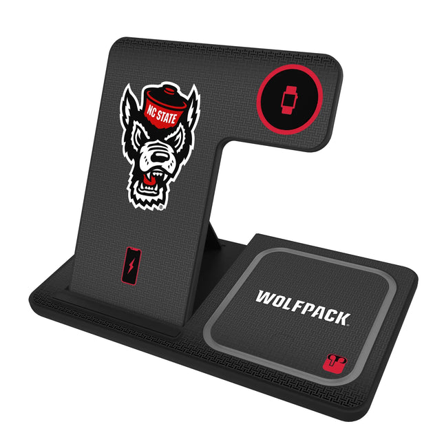North Carolina State University Wolfpack Linen 3 in 1 Charging Station