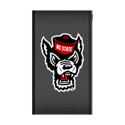 North Carolina State University Wolfpack Linen 5000mAh Flat Powerbank