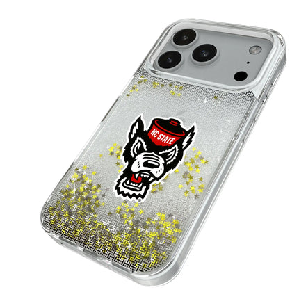 North Carolina State University Wolfpack Linen Glitter Phone Case for Apple iPhone