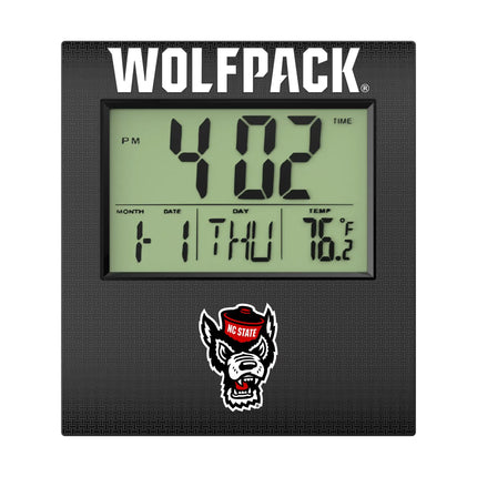 North Carolina State University Wolfpack Linen Wall Clock