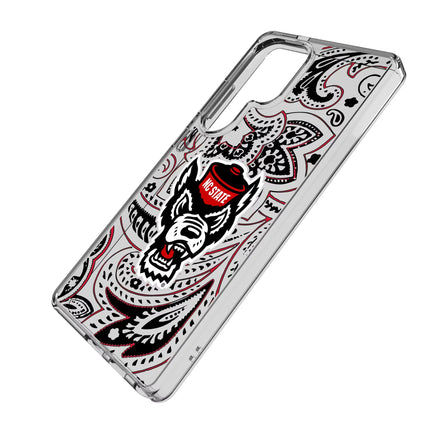 North Carolina State University Wolfpack Paisley Clear Phone Case for Samsung Galaxy