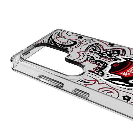 North Carolina State University Wolfpack Paisley Clear Phone Case for Samsung Galaxy