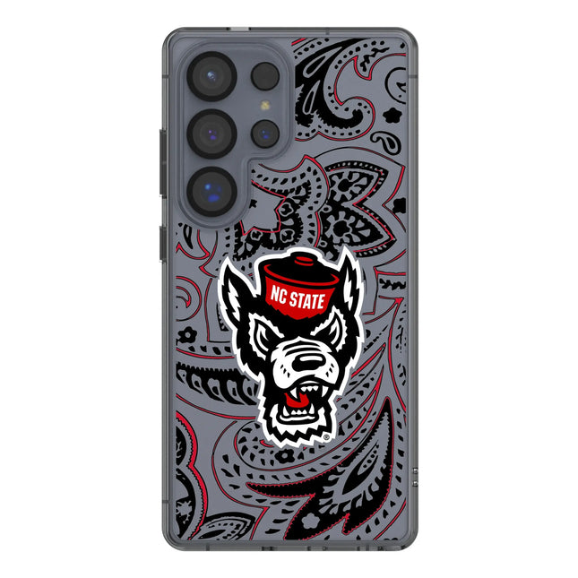 North Carolina State University Wolfpack Paisley Clear Phone Case for Samsung Galaxy