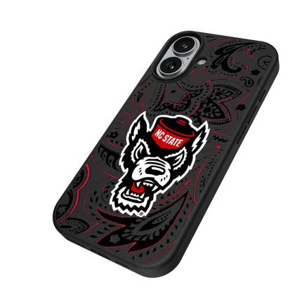 North Carolina State University Wolfpack Paisley MagSafe Compatible Phone Case for Apple iPhone