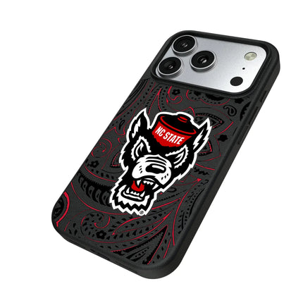 North Carolina State University Wolfpack Paisley MagSafe Compatible Phone Case for Apple iPhone