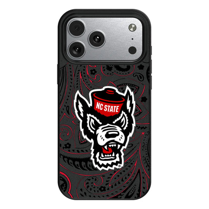North Carolina State University Wolfpack Paisley MagSafe Compatible Phone Case for Apple iPhone