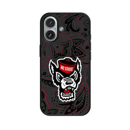 North Carolina State University Wolfpack Paisley MagSafe Compatible Phone Case for Apple iPhone