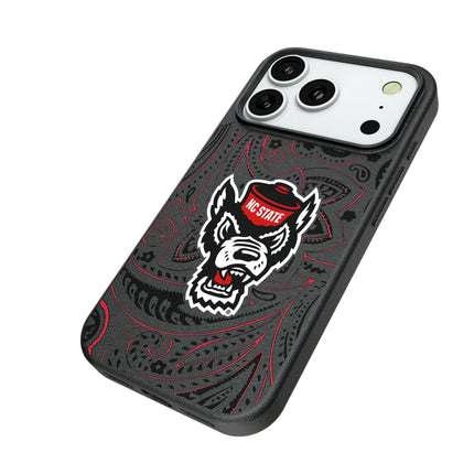 North Carolina State University Wolfpack Paisley MagSafe Compatible Phone Case for Apple iPhone
