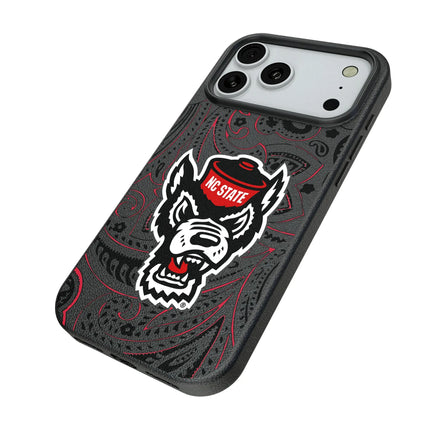 North Carolina State University Wolfpack Paisley MagSafe Compatible Phone Case for Apple iPhone