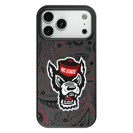 North Carolina State University Wolfpack Paisley MagSafe Compatible Phone Case for Apple iPhone