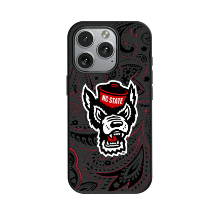 North Carolina State University Wolfpack Paisley MagSafe Compatible Phone Case for Apple iPhone