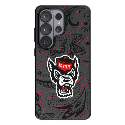 North Carolina State University Wolfpack Paisley MagSafe Compatible Phone Case for Samsung Galaxy