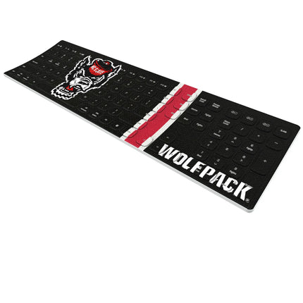 North Carolina State University Wolfpack Stripe Curved Wireless Keyboard