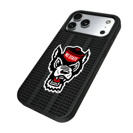 North Carolina State University Wolfpack Text Backdrop MagSafe Compatible Phone Case for Apple iPhone