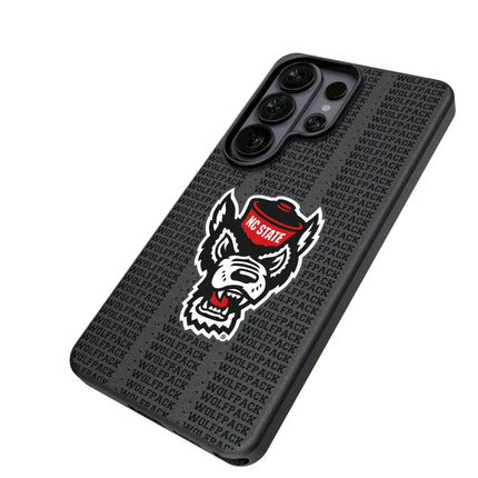 North Carolina State University Wolfpack Text Backdrop MagSafe Compatible Phone Case for Samsung Galaxy