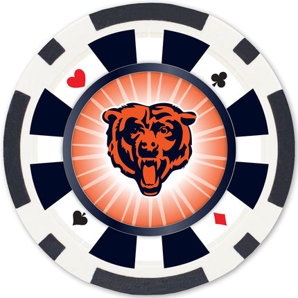 Chicago Bears 100 Piece Poker Chips