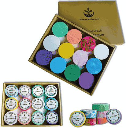 Nurture Me Aromatherapy Shower Steamers Gift Set - 12 Pieces
