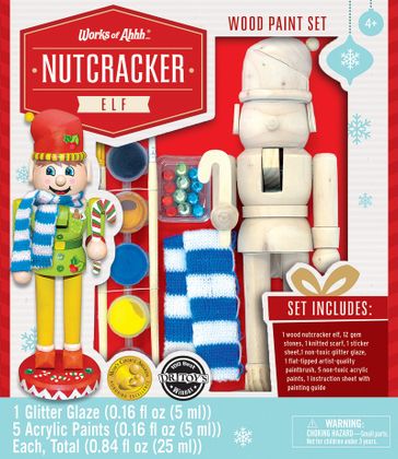 Nutcracker Elf Paint Kit Holiday Wood Paint Kit