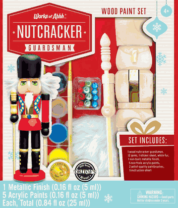Nutcracker Guard Holiday Wood Paint Kit