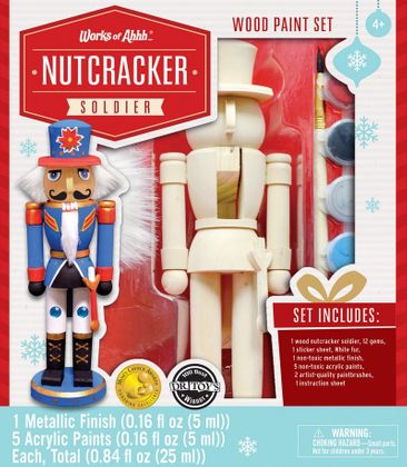 Nutcracker Soldier Holiday Wood Paint Kit