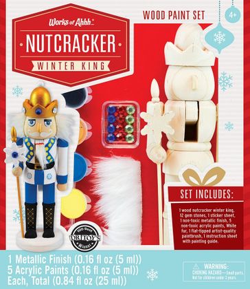 Nutcracker Winter King Holiday Wood Paint Kit
