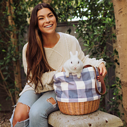 Coronado Canvas and Willow Basket Tote