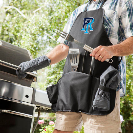 Rhode Island Rams - BBQ Apron Tote Pro Grill Set