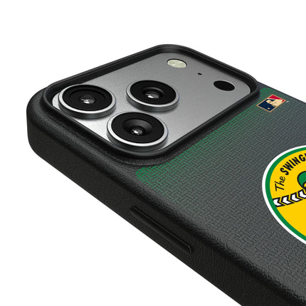 Oakland As 1971-1981 - Cooperstown Collection Linen MagSafe Compatible Phone Case for Apple iPhone