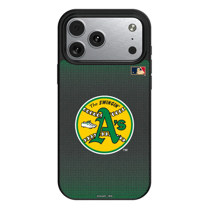 Oakland As 1971-1981 - Cooperstown Collection Linen MagSafe Compatible Phone Case for Apple iPhone