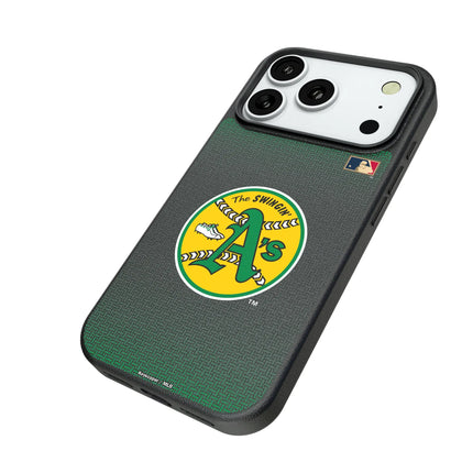 Oakland As 1971-1981 - Cooperstown Collection Linen MagSafe Compatible Phone Case for Apple iPhone