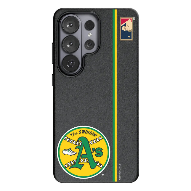 Oakland As 1971-1981 - Cooperstown Collection Sidebar MagSafe Compatible Phone Case for Samsung Galaxy