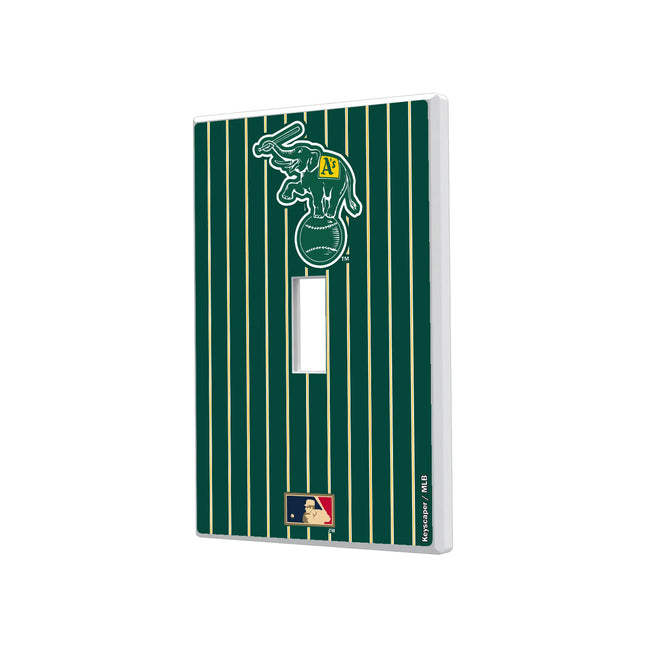 Oakland As Home 1988 - Cooperstown Collection Pinstripe Hidden-Screw Light Switch Plate