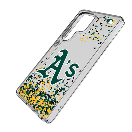 Oakland Athletics Confetti Clear Phone Case for Samsung Galaxy
