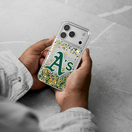 Oakland Athletics Confetti Glitter Phone Case for Apple iPhone